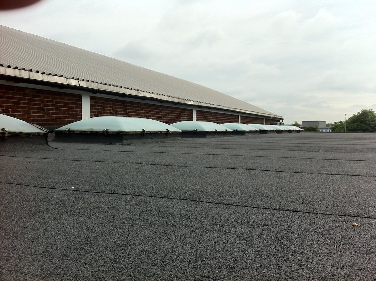 3 Layer Felt System Industrial Roof Chelmsford Mike Horizon Roofing