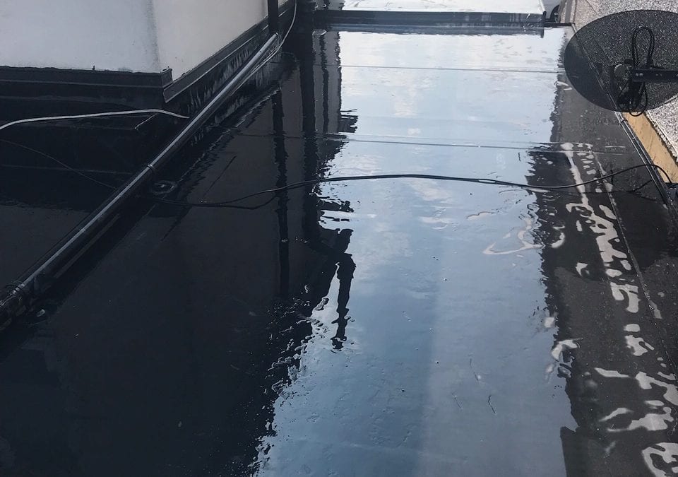EPDM rubber flat roof