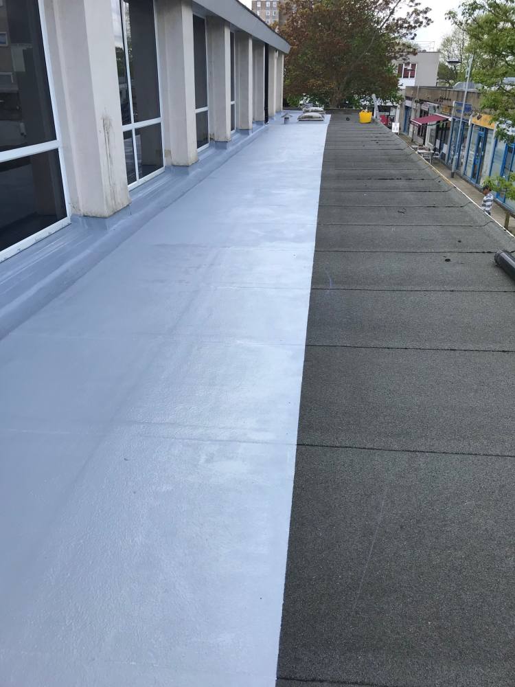 Liquid plastic roofing