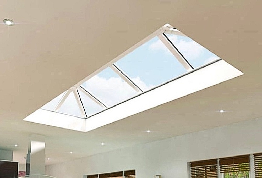 Interior view of installed roof lantern